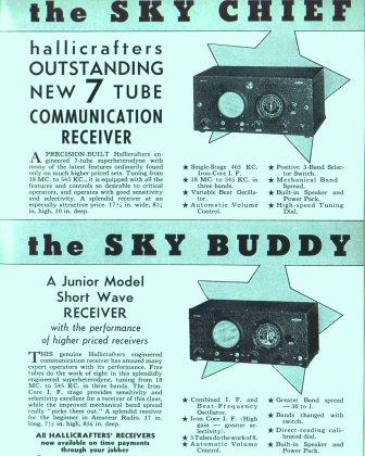 1937 Radio receivers