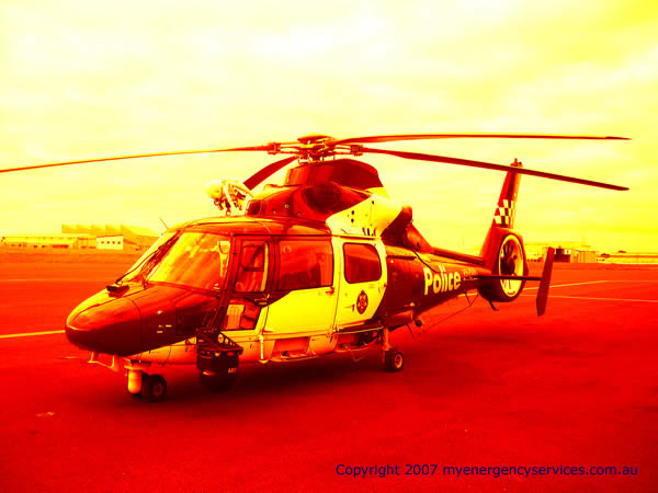 VicPol Aerospatiale Dauphine ready for action